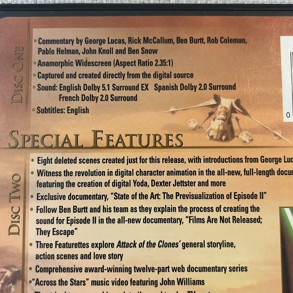 Star Wars, Episode II: Attack of the Clones(Wide Screen Edition)George Lucas EUC - Picture 4 of 11
